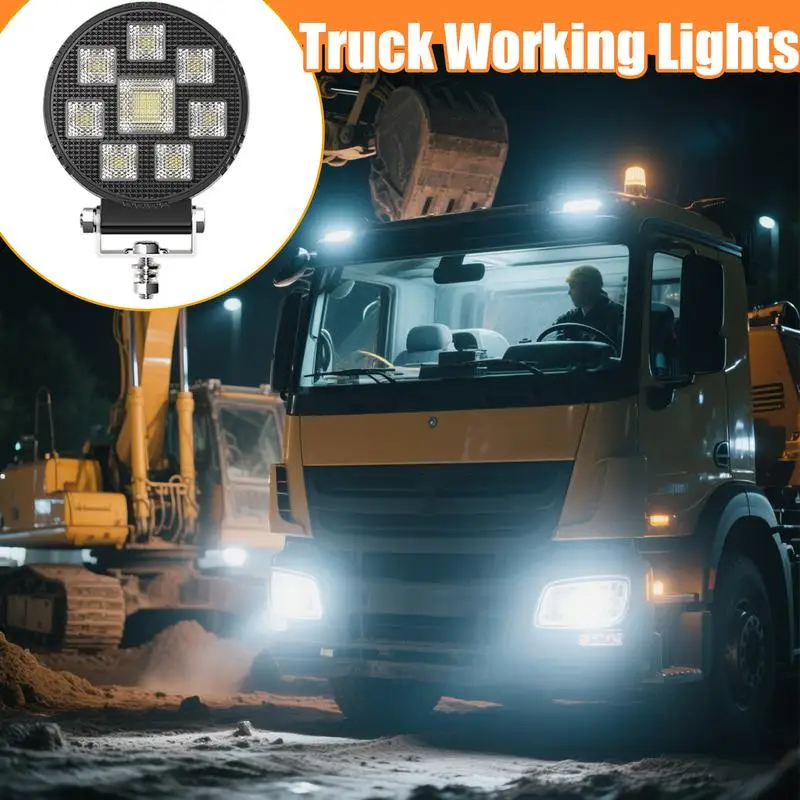 

Светодиодные внедорожные фонари, светодиодные янтарные фары для бездорожья, янтарные, вращающиеся на 360 градусов, многофункциональное автомобильное освещение для автомобиля