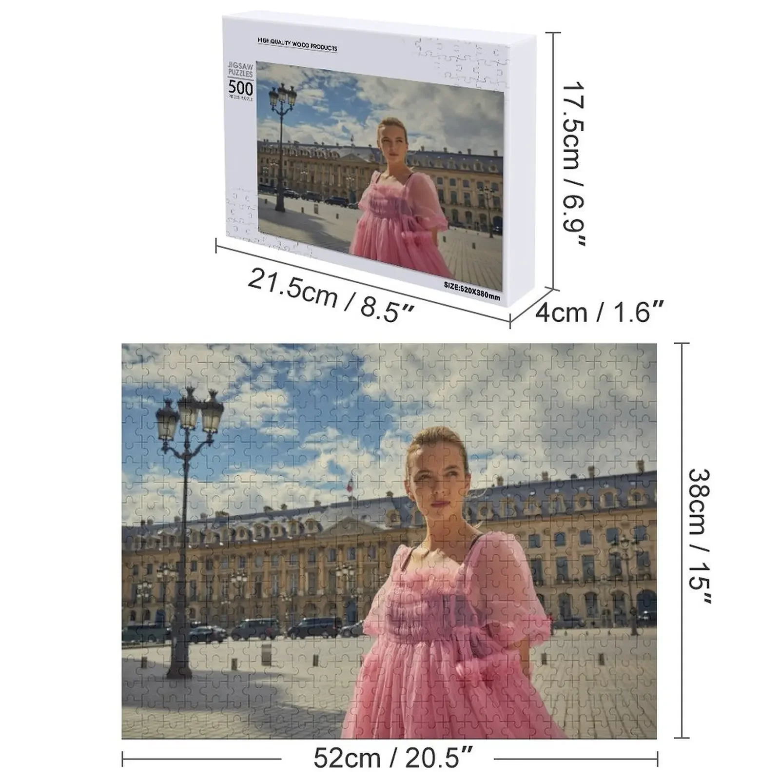 Paris villanelle quebra-cabeça personalizado nome de madeira imagem personalizado madeira personalizado quebra-cabeça de objeto do bebê