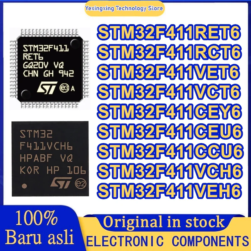 STM32F411RET6 STM32F411RCT6 STM32F411VET6 STM32F411VCT6 STM32F411CEY6 STM32F411CEU6 STM32F411CCU6 STM32F411VCH6 STM32F411VEH6