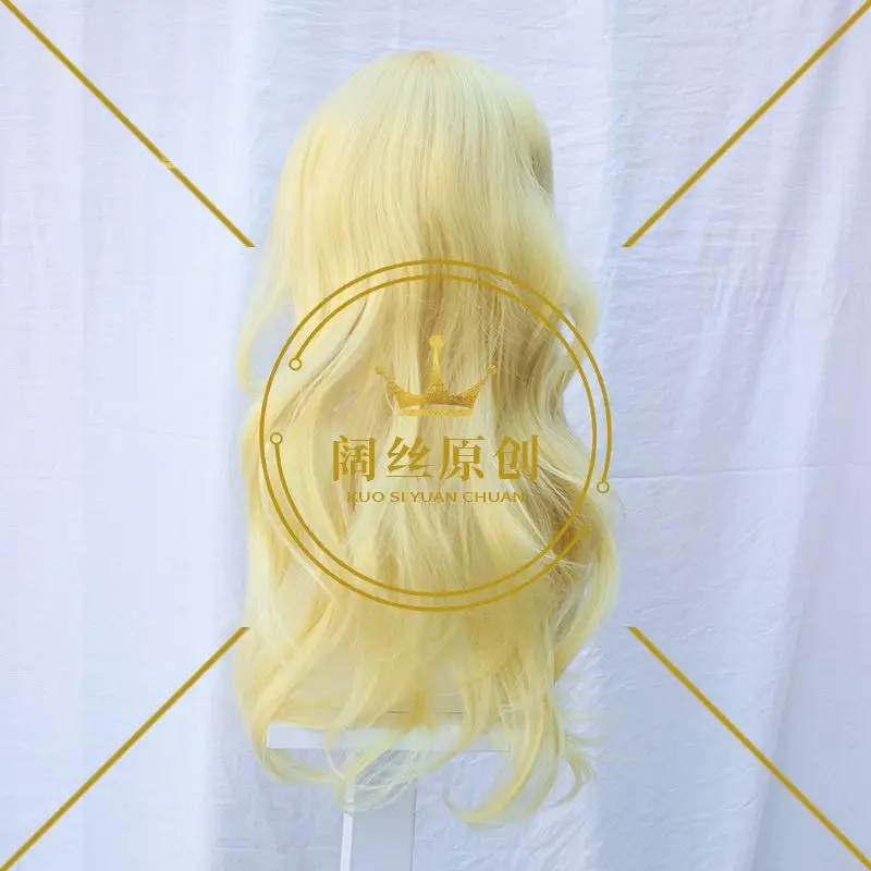 باروكة كوسبلاي أنيمي موجات ذهبية كبيرة لـ Kaori Miyazono، كذبتك في أبريل شعر مستعار كامل #6