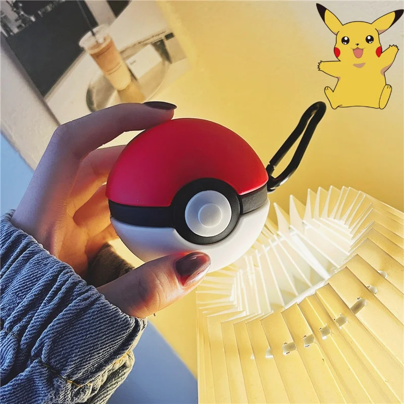 Pokemon Pikachu Earphones Wireless Bluetooth 5.0 Sport Noise Reduction Headphones Touch Control Microphone Universal Gifts