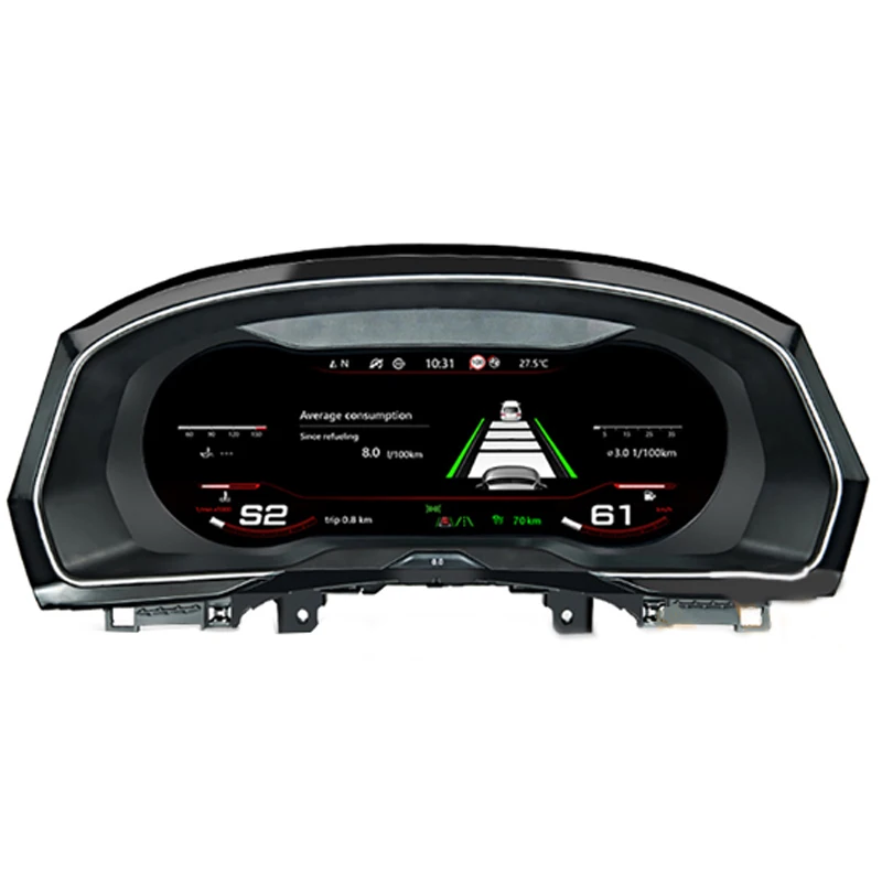 

10.25" Linux System Car Digital Dashboard For Volkswagen Passat B7 2012 - 2016 HD 1920*720 Play Store Online Offline Map