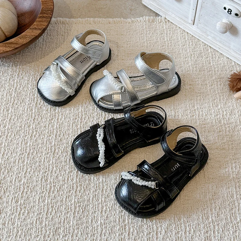 

Сандалии Для Девочек 2026 Summer New Kids Sandals Comfort Non Slip Girls' Beach Shoes Simple Versatile Girls' Open Toed Sandals