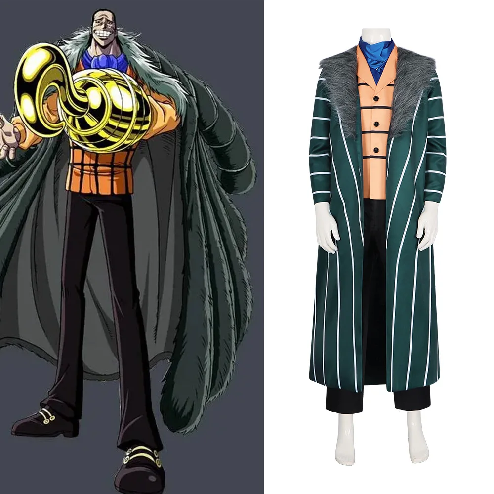 

4PCS Anime Sir Crocodile Cosplay Anime Cosplay Crocodile Mr 0 Costume Uniform Cloak Suit Halloween Party Outfit for Men Woman