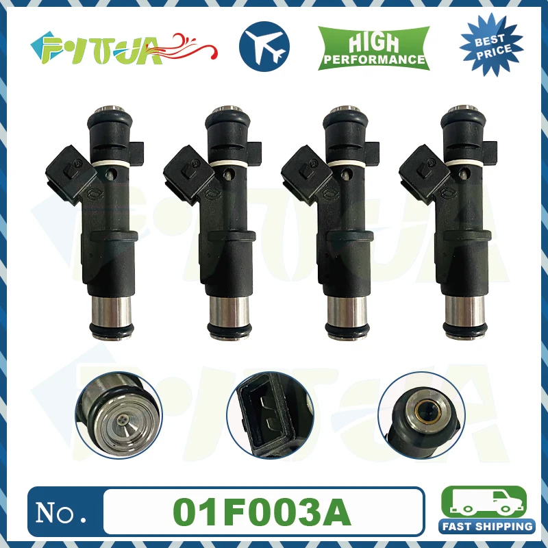 

4pcs 01F003A Fuel Injector Nozzle For Peugeot 206 307 406 407 607 806 Expert Citroen 2.0 1.6V 1984E2 348004 75116328 0280156328