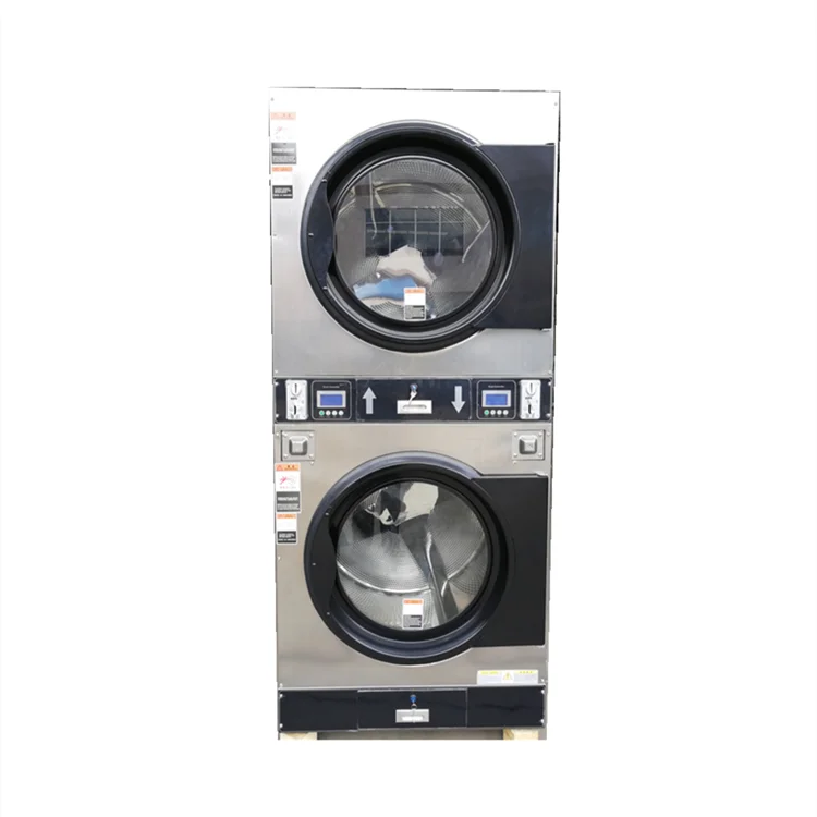 

For Double Layer Dryer Coin-operated Commercial Dry Laundry Washing Machine Laundromat Equipment