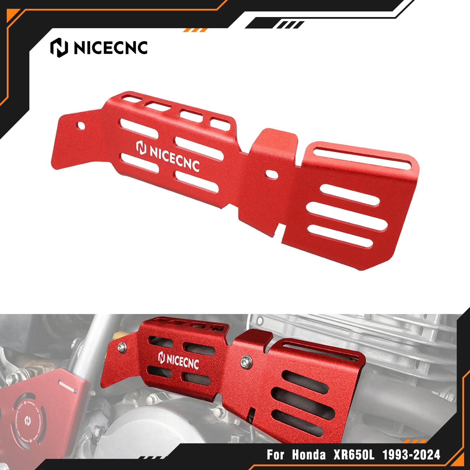 

NICECNC For Honda XR650L XR 650L 650 L 1993-2025 2024 2023 2022 Exhaust Pipe Heat Shield Cover Aluminum Motorcycle Accessories
