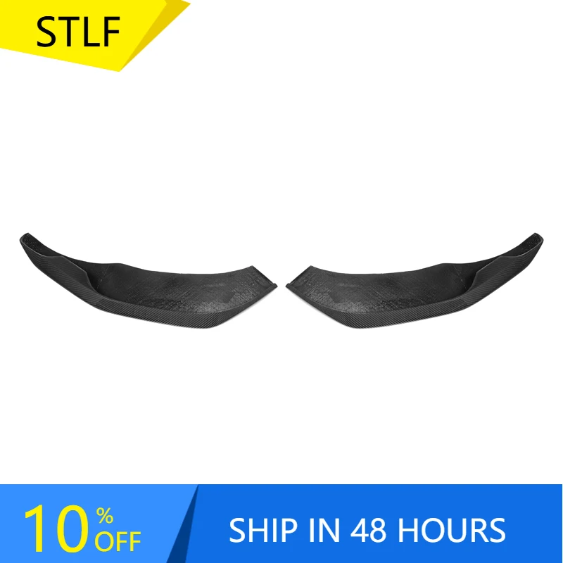 

STLFAC Style Carbon Fiber Front Bumper Splitter Fender Flares for BMWs F20 LCI 2018+ Front Canards Splitter