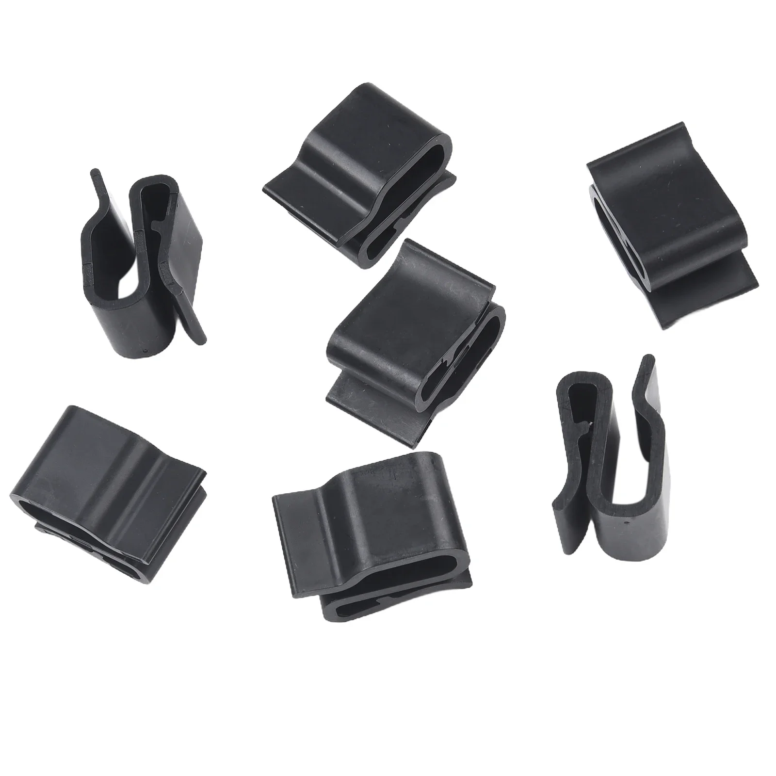 For 6.0-6.50mm Cable PV Wire Clip Cable Clamp Outdoor 2.5x1.4cm Anti-aging Black For PV Module Photovoltaic Plastic