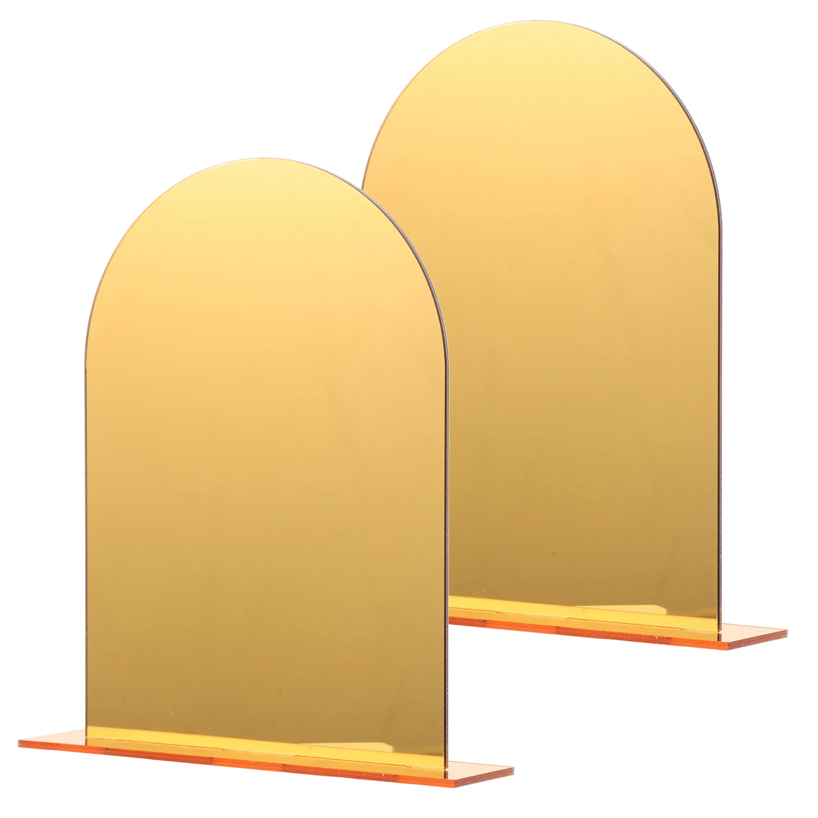 2Pcs Transparent Acrylic Bookends Decorative Book Organizer Clear Book Holder for Office Study Home Decorative Books