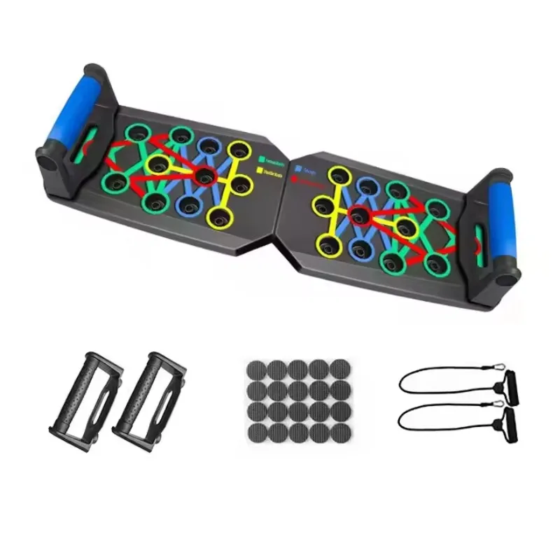 Kind Push up Multifunctional Folding Fitness Board Home Exercise Lying Support Push up Board Set