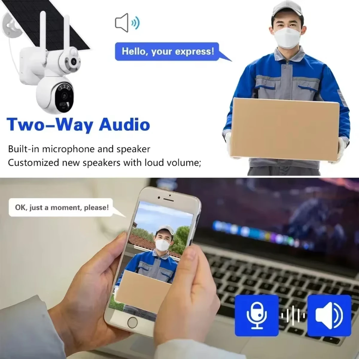 10MP 5K Built In Unlimited Data 4G SIM Card Solar PTZ Camera Outdoor Surveillance Integrated Battery Camera Humanoid Detection