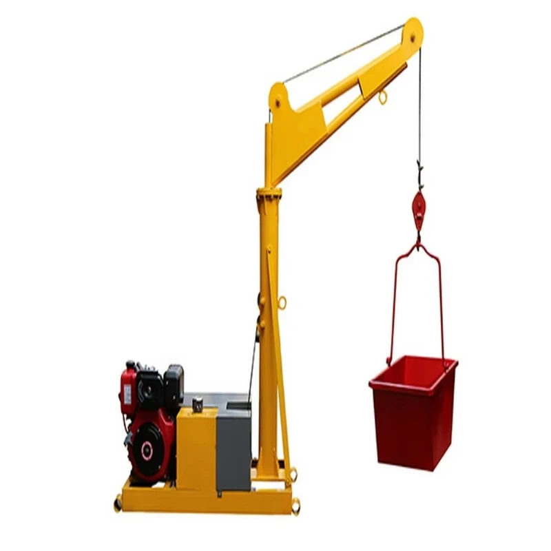 

House construction electric hoist fixed cantilever small lift mini crane lift