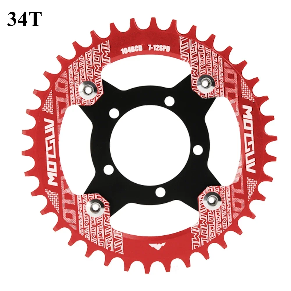 104BCD Ebike Chainring + Adapter For Bafang BBS01/BBS02 Mid Drive Motor Electric Bicycle Aluminum Alloy 32T 34T 36T 38T