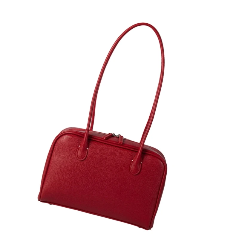 Bolsa axilas feminina elegante bolsa ombro simples bolsa axila couro PU