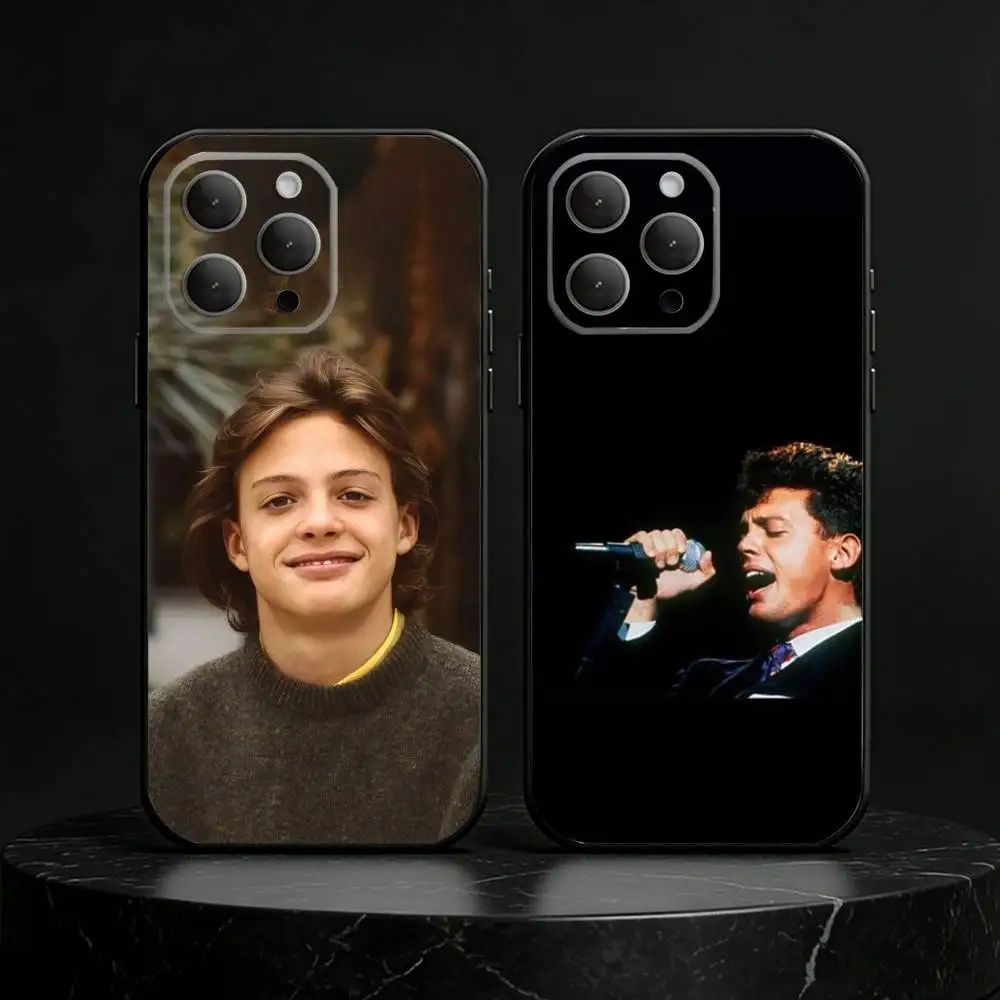 Funda de silicona negra suave Singer L-Luis Miguel para iPhone 17, 16, 15, 14, 13, 12, 11 Plus, Pro, Max, Mini