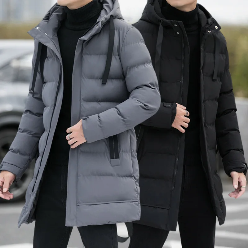 2025 Winter Men's Fashion Casual Thickened Cotton Coat Korean Style Business Slims Smooths Your Silhouette Cotton-Padded Coat