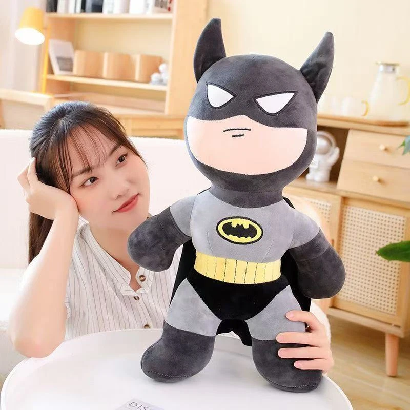 

30-45cm Batman The Dark Knight Plush Toys Cartoon Cool Plushie Anime Birthday Pillow Doll Stuffed Gift for Childrens Xmas