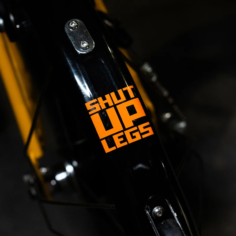 SHUT UP LEGS Bike Stickers for Bicycle Frame Top Tube Vinyl Decals for MTB Bicycle Decorative Waterproof Bike Accessories