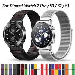 22MM Nylon Loop For Xiaomi Mi Watch S3/Color 2/Watch S1 Active/S2 42 46mm Bracelet Strap For Xiaomi Watch 2 Pro Mi Watch Sport