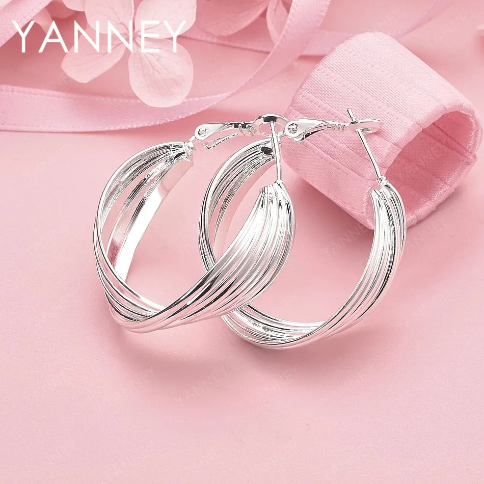 

Очаровательные изысканные круглые серьги-гвоздики из стерлингового серебра 925 пробы для женщин, модные украшения для вечеринок, свадебные аксессуары