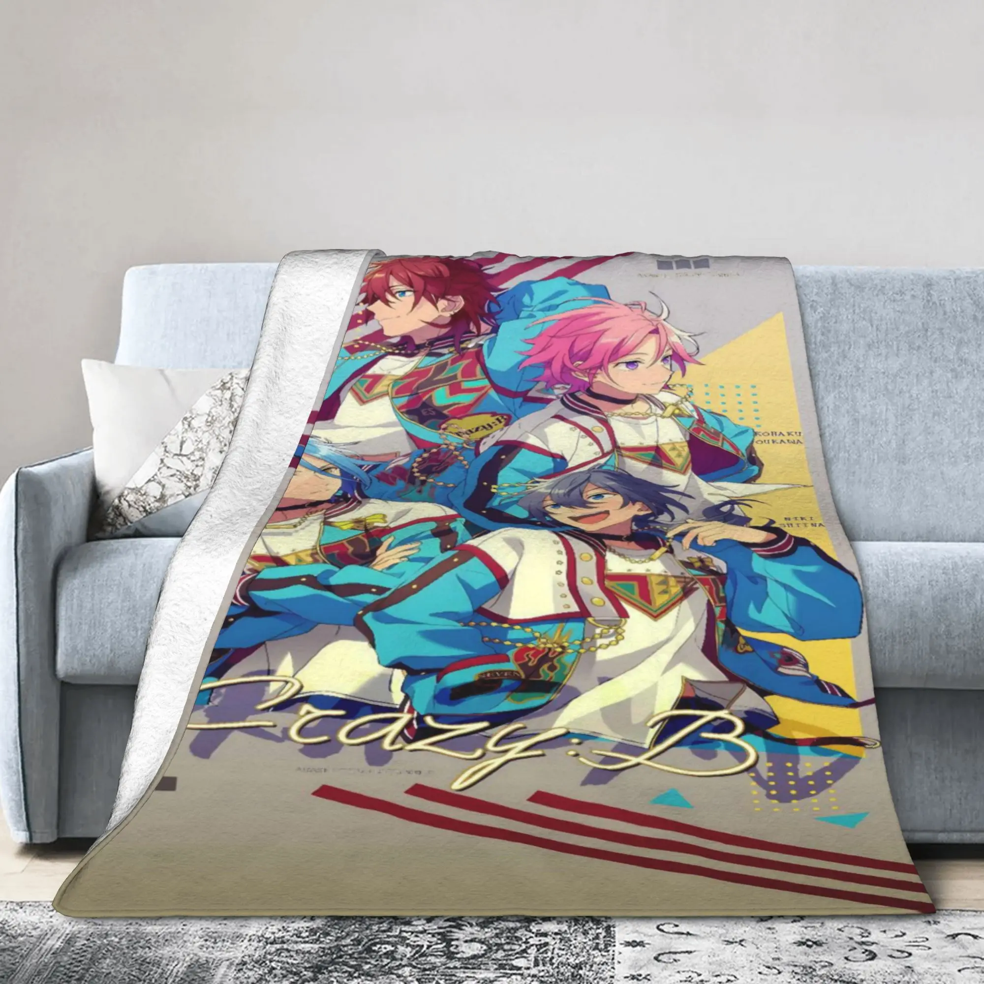 Comfort E-Ensemble-Stars Blanket Merch Bedding Decorative  Throw Blanket Super Soft Fleece for Car