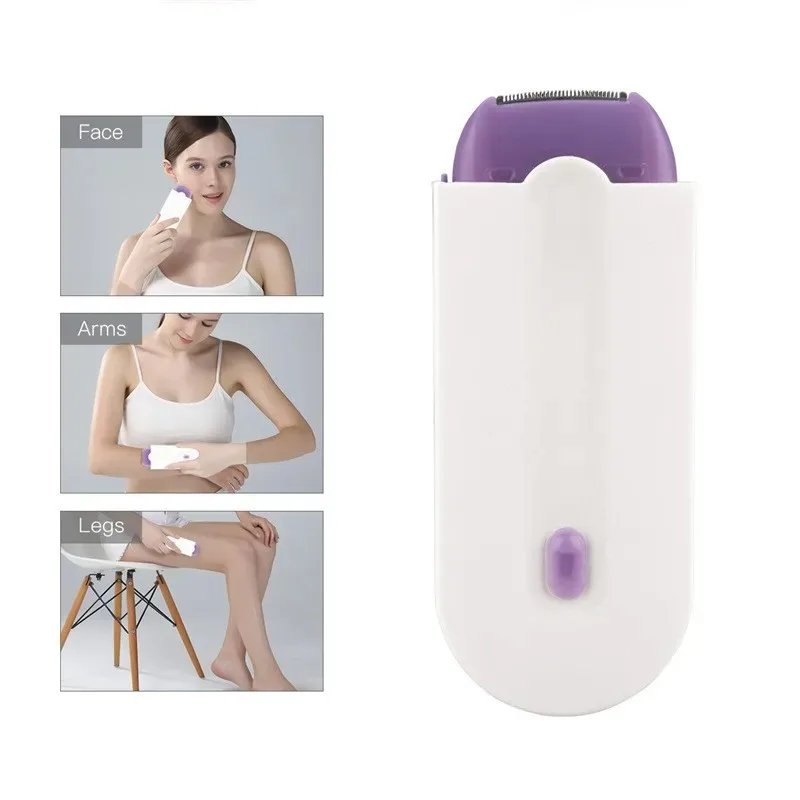 Ladies' Shaver Hair Remover Body Blue-Light Epilator InductionTool Rotary Electric Automatic Face Leg Bikini Lip Depilator