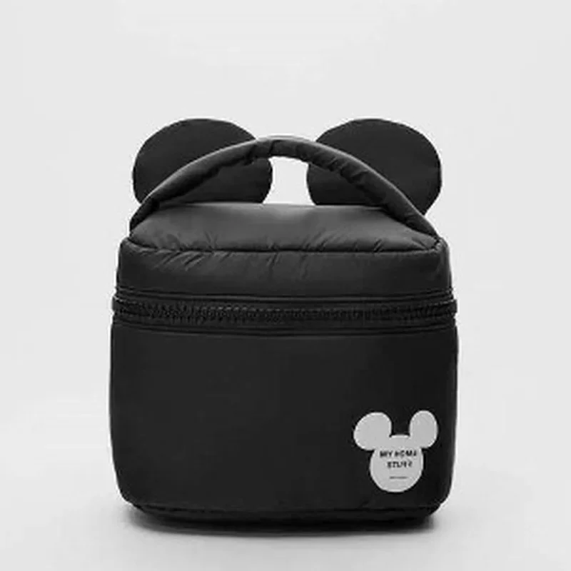 Disney Mickey Mouse Travel Portable Women Makeup Bag High Capacity Toiletries Waterproof Storage Cosmetic Case Zipper Wash Pouch