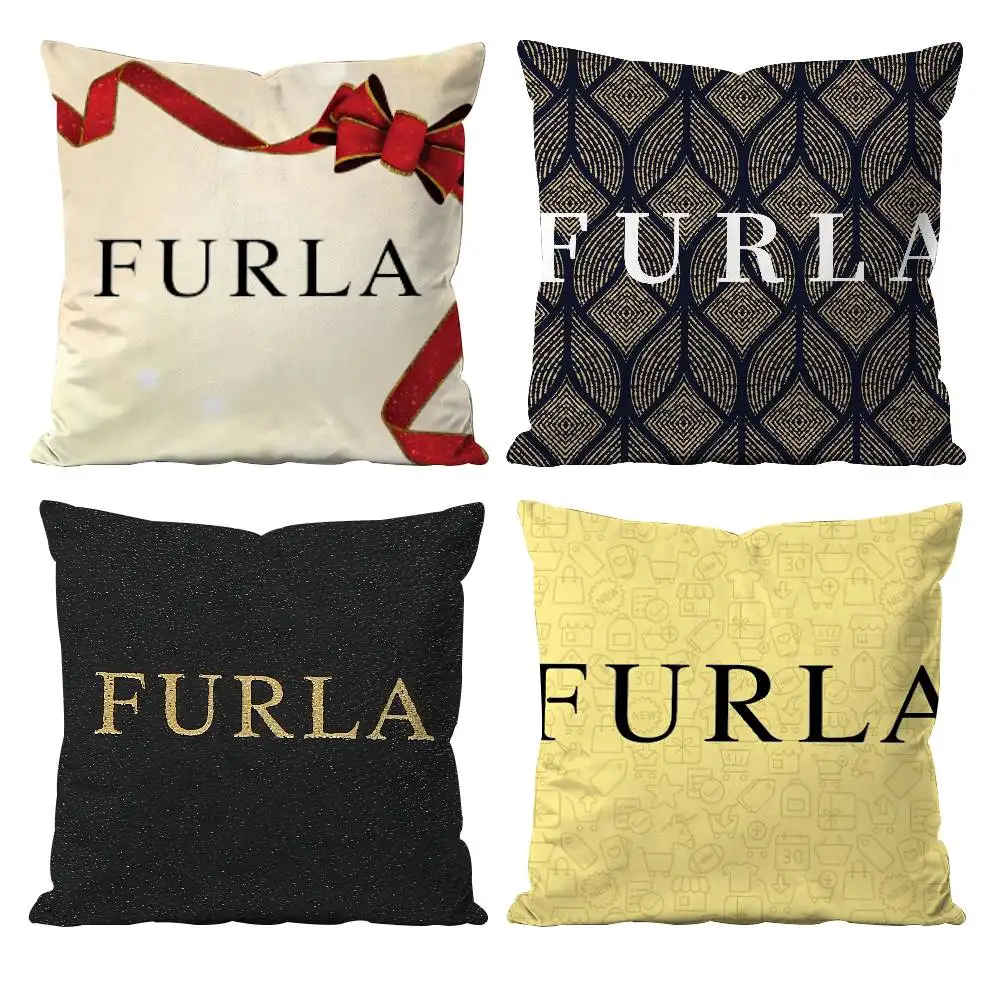 

Mature Humor F-Furla Pillow Case Anti-dustmite Pillowcase Invisible Zipper Silky Short Plush Sofa Cushion Cover