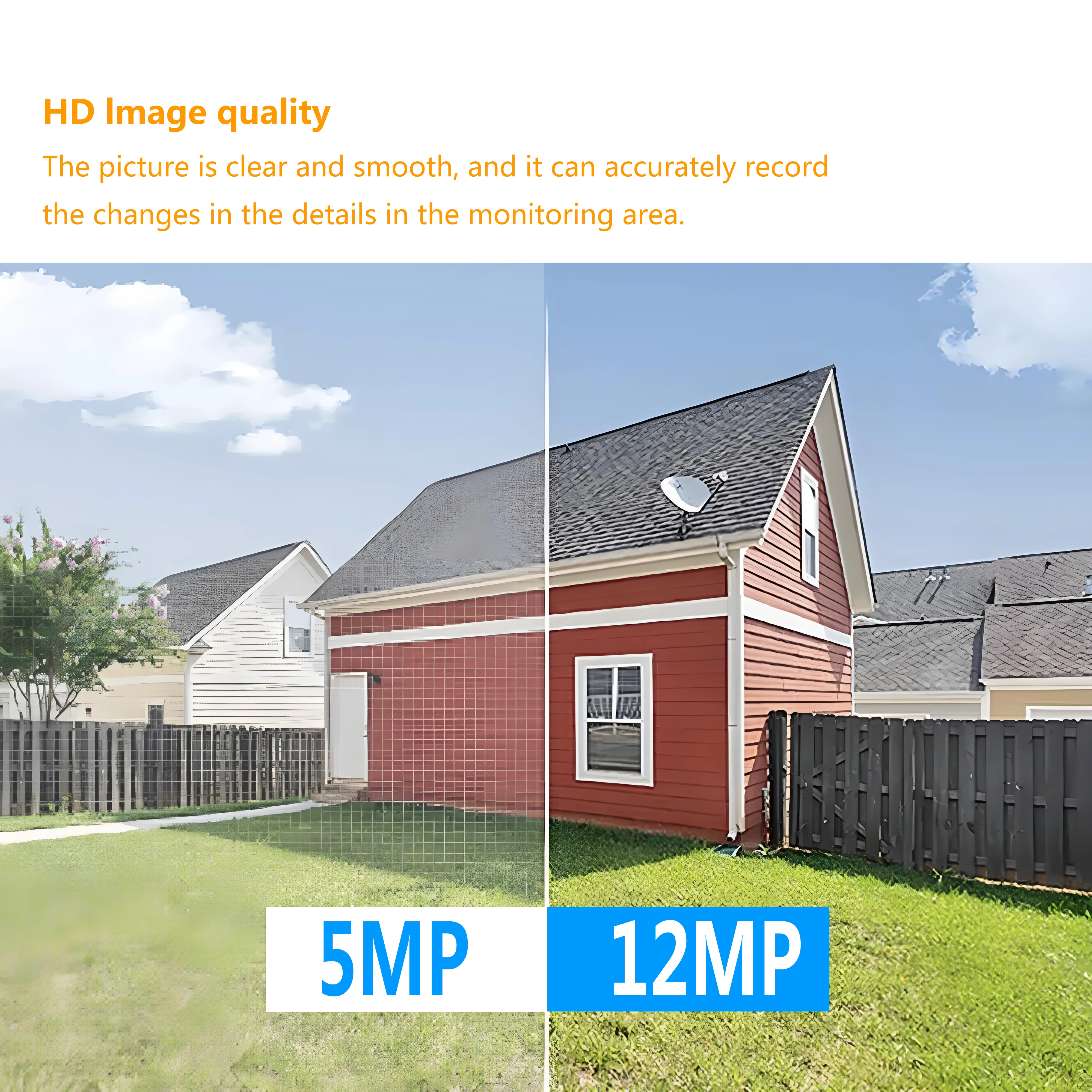 3 Lens Home Surveillance Cameras 4G Sim Card Local Wireless Security Protection 12MP HD Night Vision Smart Home Security CCTV