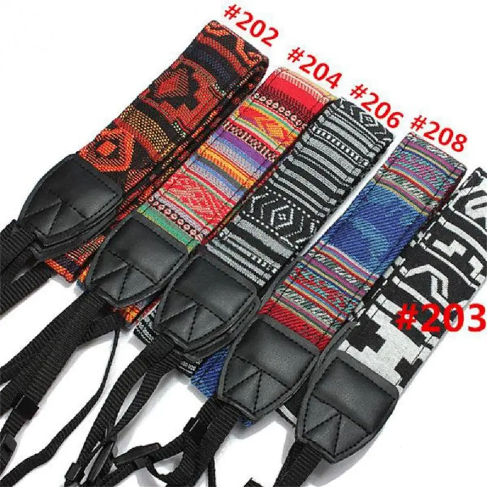 Camera Neck Shoulder Strap Adjustable Fashion  Ethnic Style Slr Camera Photography Belt Compatible For Canon Sony Panasonic