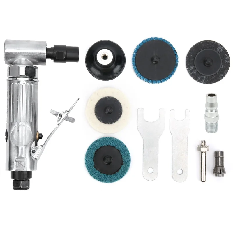 

Гравировальный станок 90 ° Пневматический шлифовально-полировальный инструмент с угловым приводом и абразивным диском AG-315BS, японский разъем