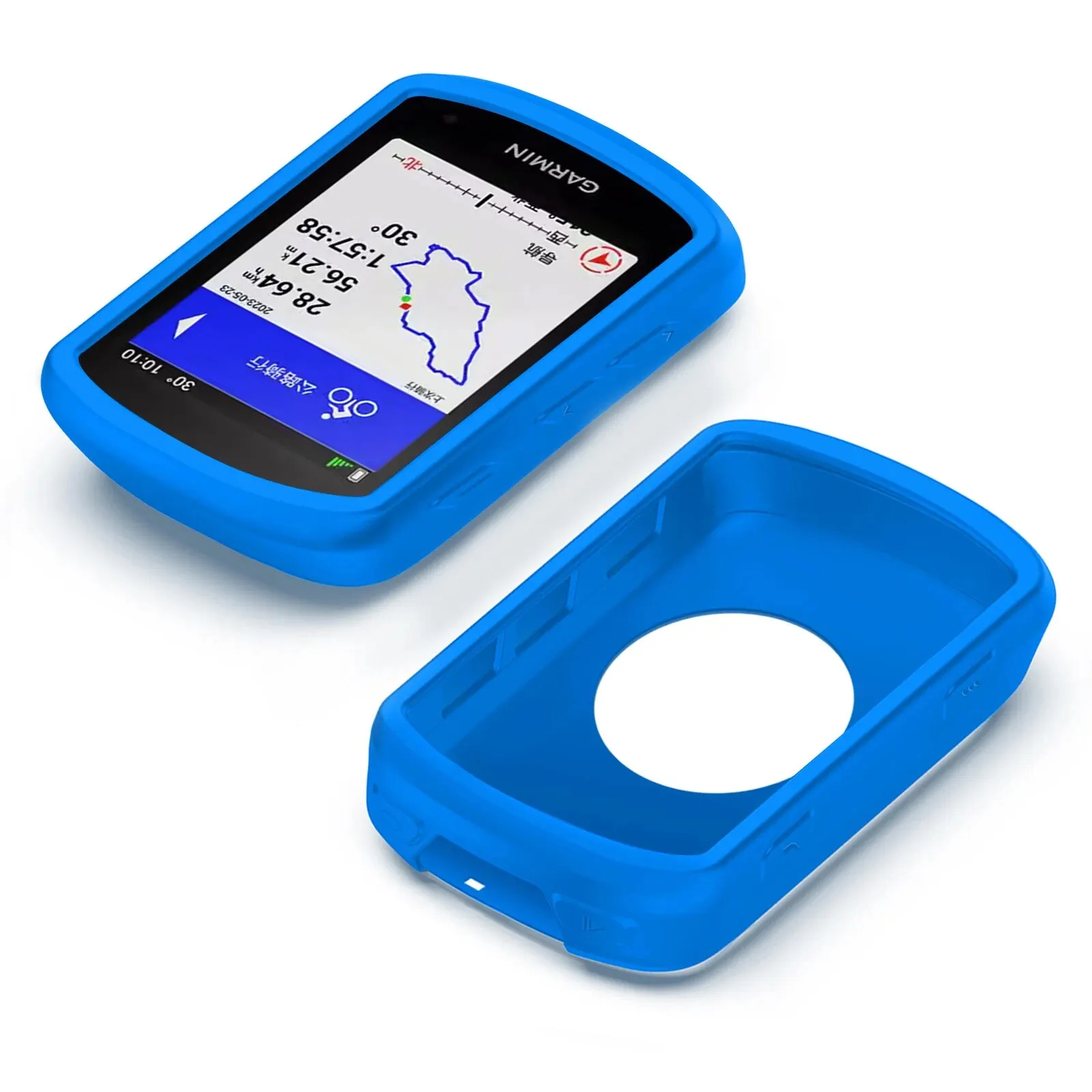 Garmin EDGE 540 840 Hülle GPS Fahrradcomputer Silikonhülle Gummi Kilometerzähler Schutzhülle + HD-Folie (für Garmin EDGE 540 EDGE 840) – Detail 10