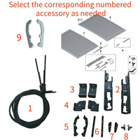 Spare parts for BMW X3 E83 X5 E70 E53 F15 sunroof sun visor clip slider parts repair kit 54137155683 54107198762 54107387012