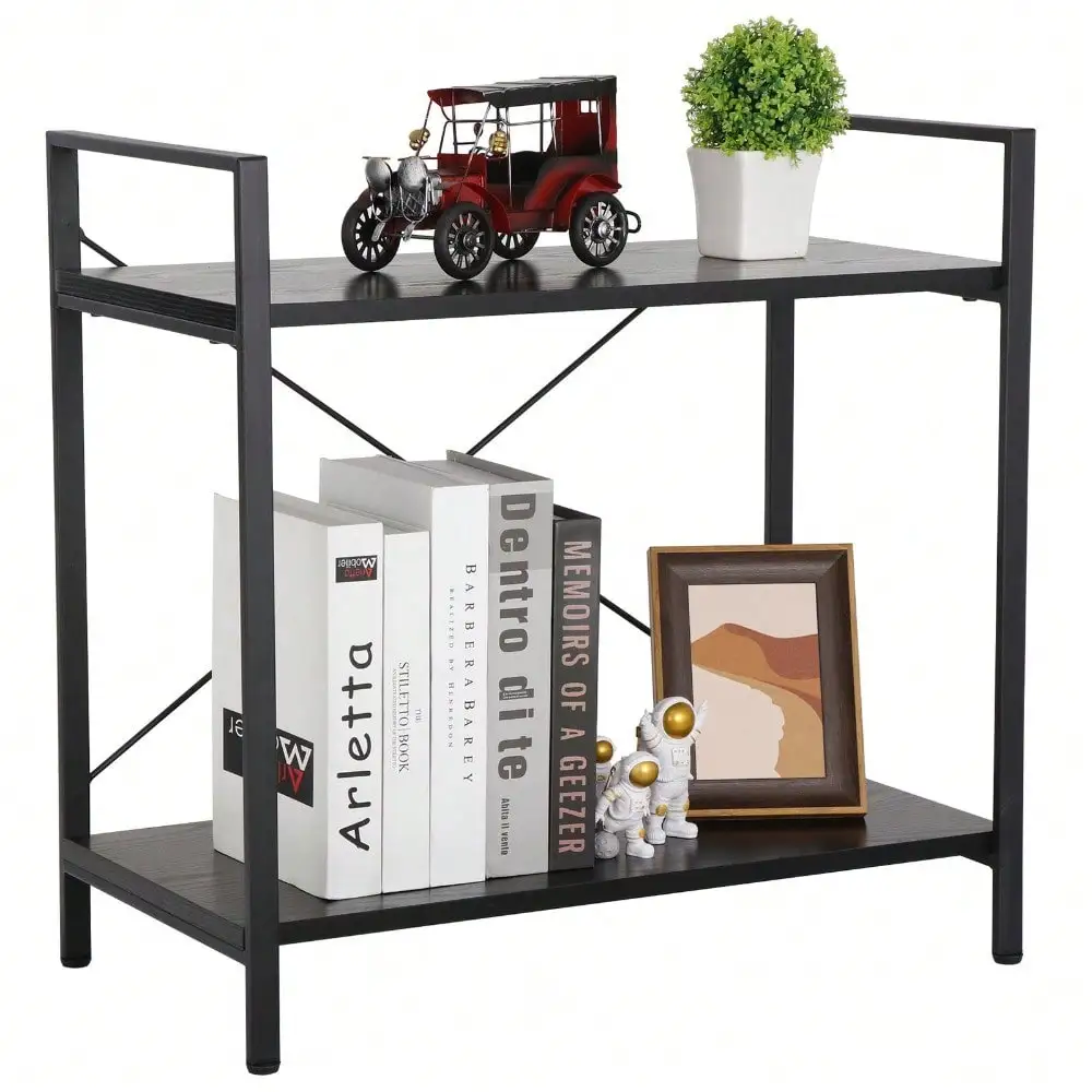 2 Tier Storage Shelf Durable Display Storage Stand for Home Kitchen