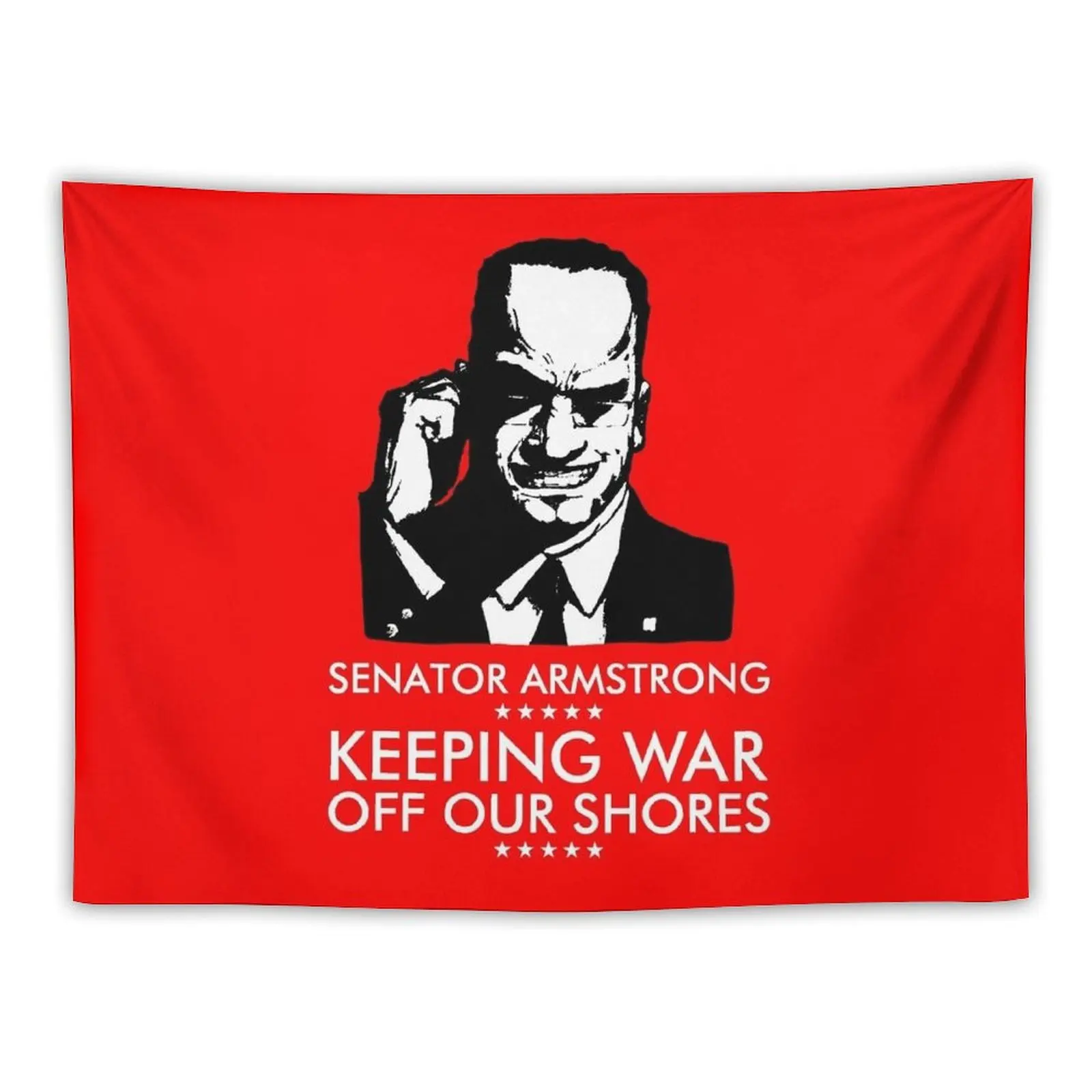 

Senator Armstrong Presidential Campaign - Metal Gear Rising: Revengeance Tapestry Wall Tapestries Decorations For Room Tapestry