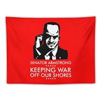 Senator Armstrong Presidential Campaign - Metal Gear Rising: Revengeance Tapestry Wall Tapestries Decorations For Room Tapestry