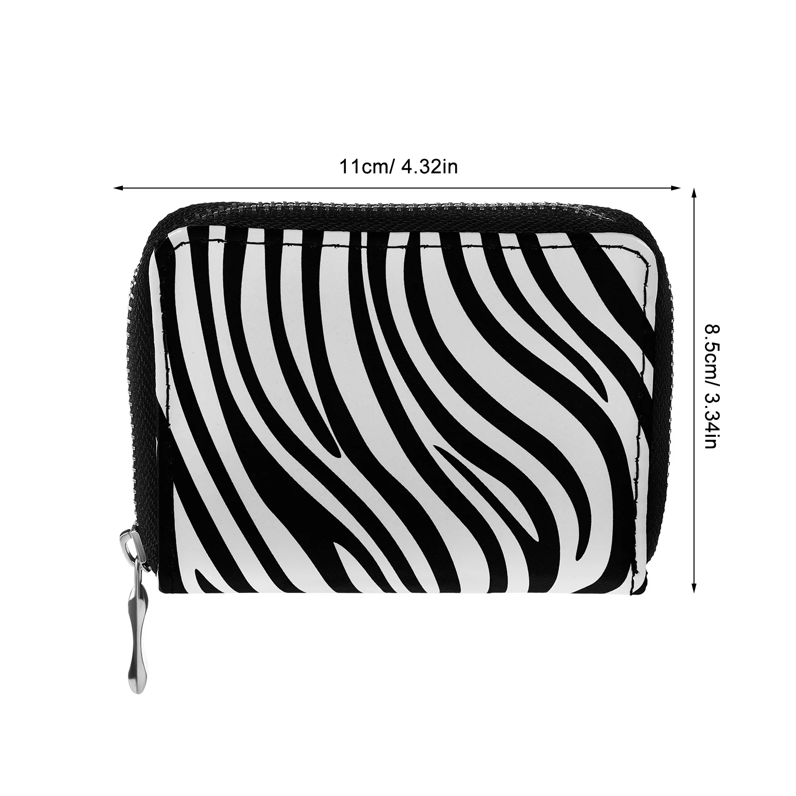 2 Stück Geldbörse mit Leopardenmuster, Mini-Geldbörse mit Reißverschluss, klein, tragbar, multifunktional, PU-Kartenhalter, Wechseltasche für Damen