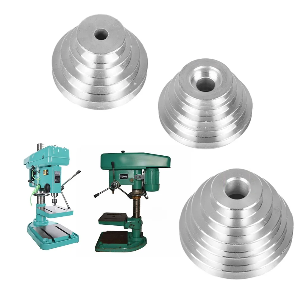 Aluminum Transmission Wheel for Z4116 Drill Press Pagoda Pulley Wheel Suitable for A type V shaped pulley timing belt