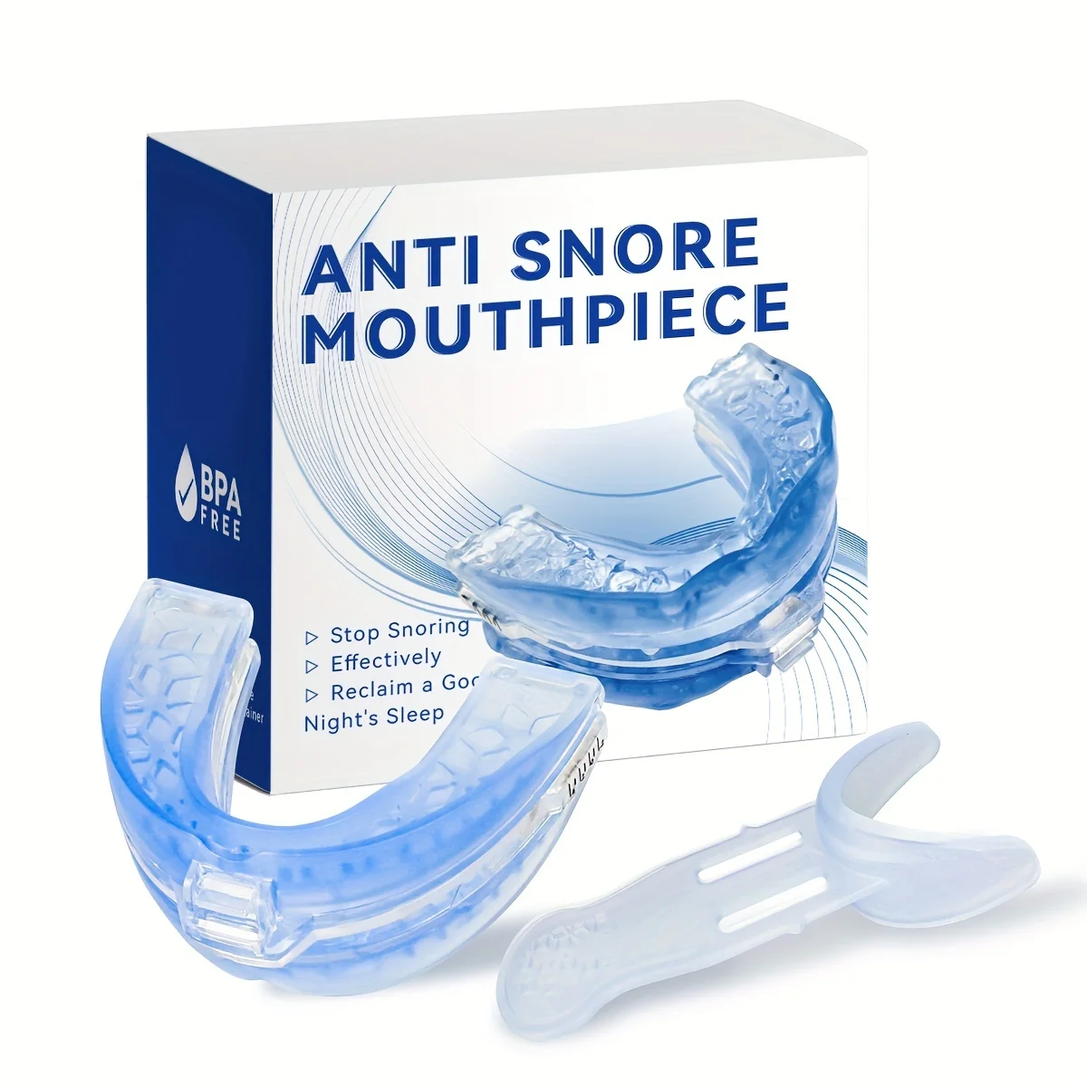 1pc Snore-Stopper Device Anti russare comoda soluzione per russare Non invasiva-Unisex per uomini e donne, ideale per un sonno riposante