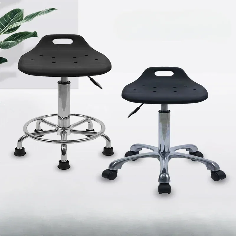 Anti Static Stool Factory Workshop Workbench Stool Height Adjustable Rotating Round Stool Office Reception Chair