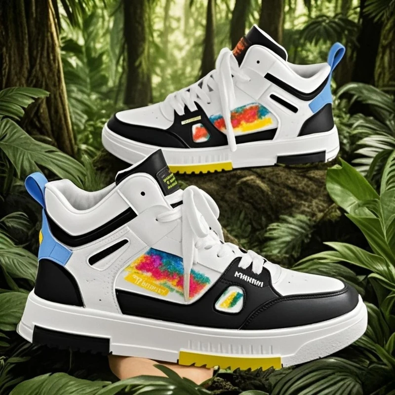 

Men's Casual Sneakers High Quality Man Spring Casual Shoes Fashion Outdoor Lace-Up Sport Shoes Comfortable Non-slip Running Shoe