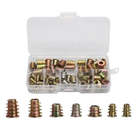 M4*0.7*1.5DWire Thread Insert Stainless Steel 304 Wire Screw Sleeve, M4 Screw Bushing Helicoil Wire Thread Repair Inserts 19 나사 인서트 너트, 가구 나사 너트, 미터법 패스너, 목재 가구용 육각 소켓 드라이브, M4, M5, M6, 70 개