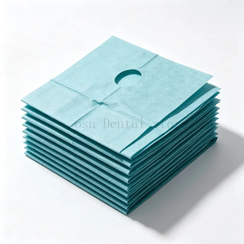 100pcs Disposable Dental Surgical Drape With Hole 54*45cm Waterproof Oral Treatment Isolation Sheet Dental Clinic Consumables