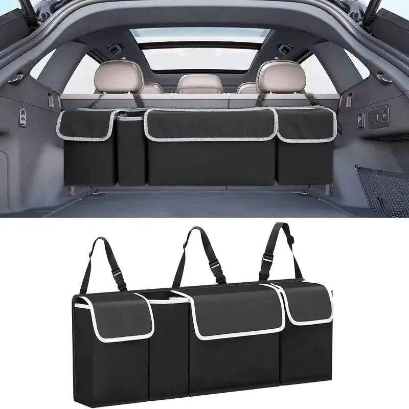 

Car Trunk Organizer Backseat Storage Bag High Capacity Multi-use Oxford Car Seat Back Organizers Automobile Interior