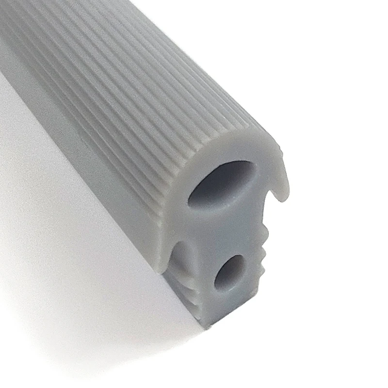 1 m Iyi Yalıtım Dayanıklı Esnek Silikon Boru Ekstrüde Esnek Yumuşak Toz geçirmez Silikon Sünger Lastik Bant Şerit