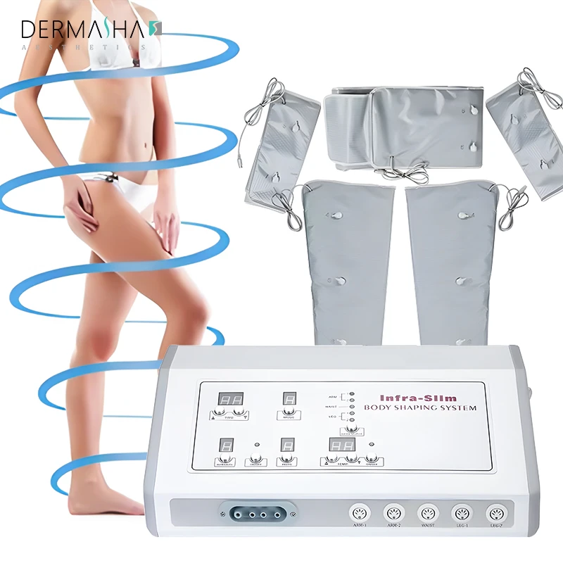 Air Full Body Far Infrared Pressotherapy Lymphatic Drainage body detox  salon equipment body shaping suit