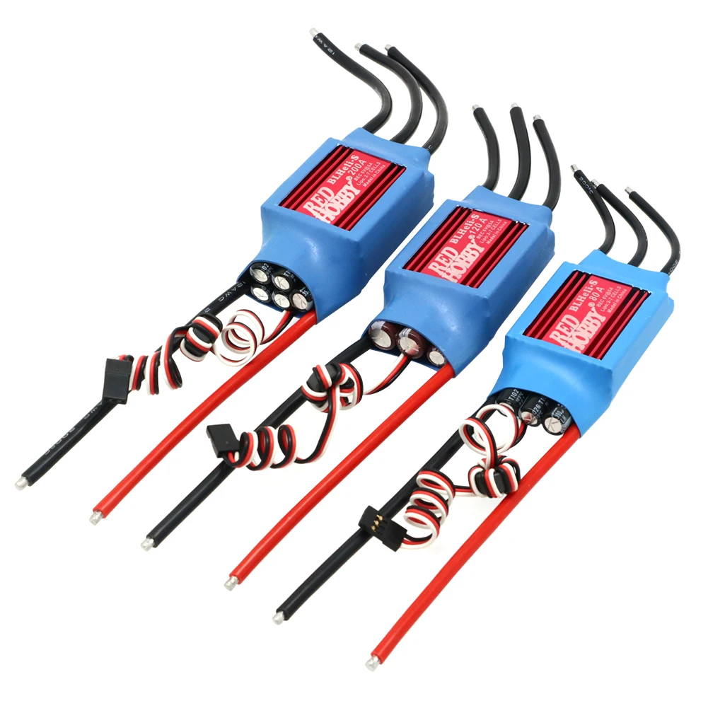 RedHobby BLHeli-S ESC 80A 120A 200A Speed Controller With UBEC For RC Airplanes Helicopter fixed wing Multi-rotor