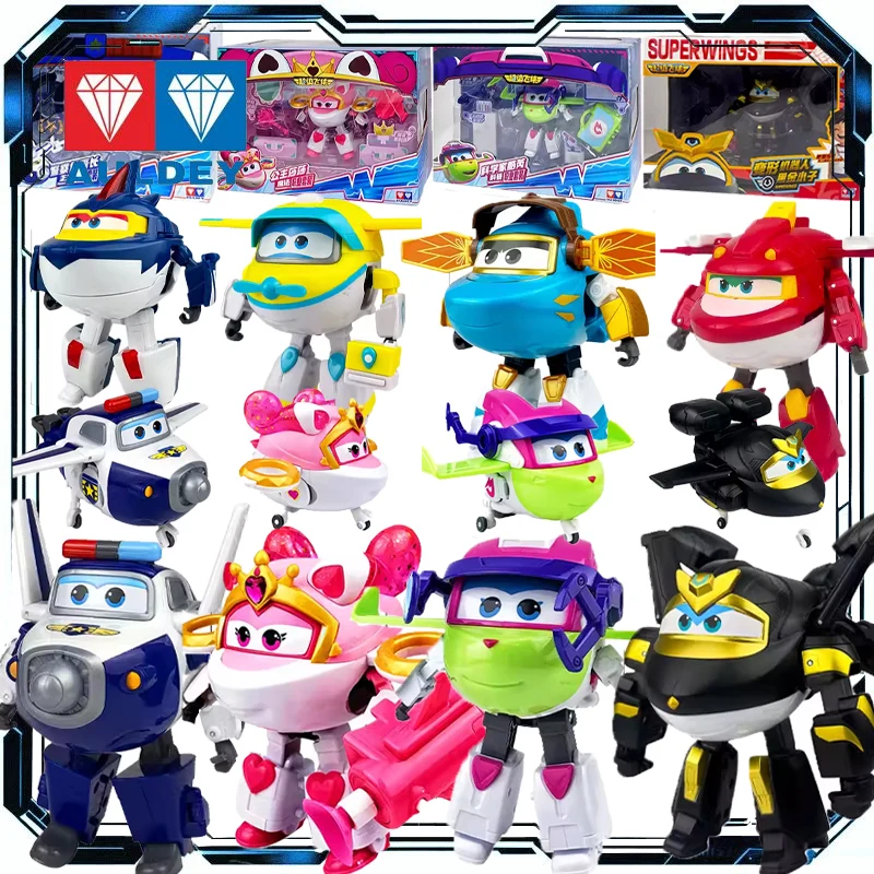 

Оригинальный трансформируемый робот Auldey Super Wings Jett HAOHAO, профессиональный костюм, фигурка-игрушка для мальчиков и девочек, подарок для детей