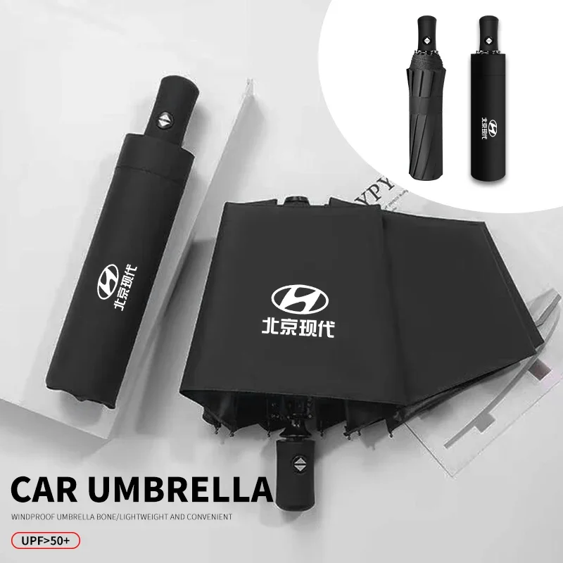 

Car Logo Automatic Parasol Sunshade For Hyundai Genesis N-LINE I10 I20 I30 I40 IX20 IX35 Kona Getz Veloster Tucson Accessories
